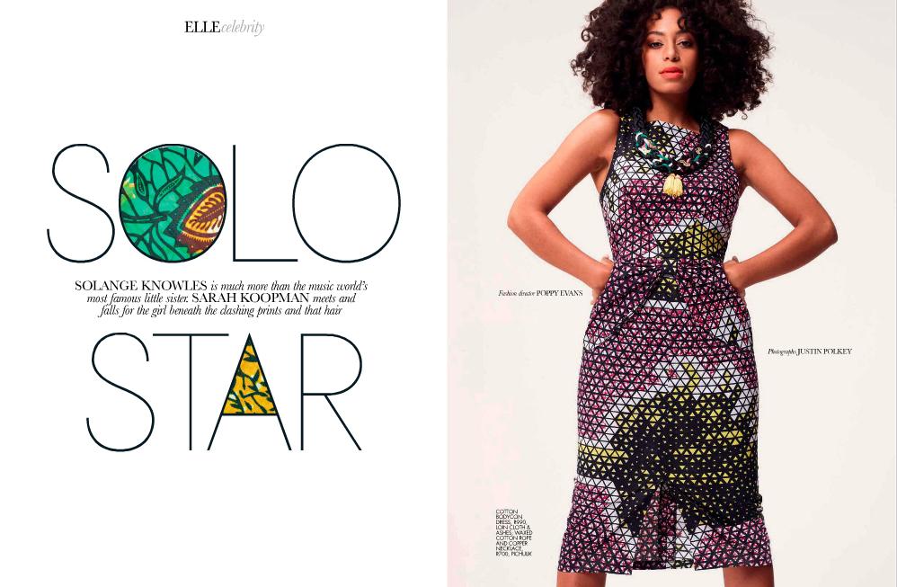 Solange Graces Cover of Elle Magazine Africa November 2012 2