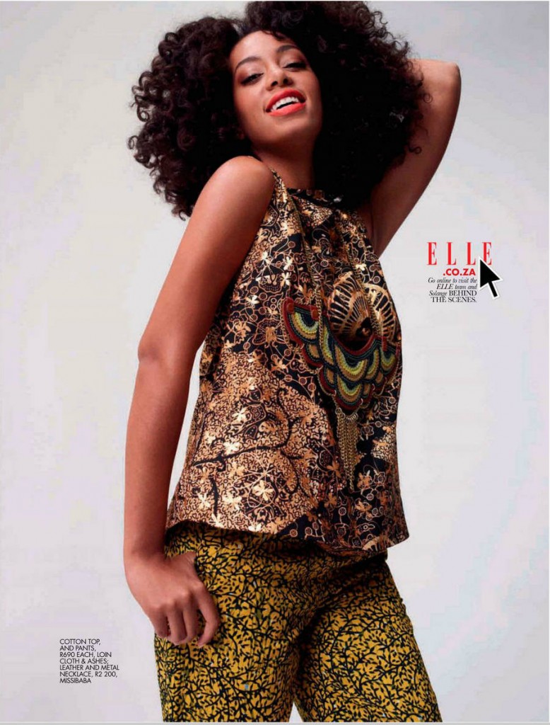 Solange Graces Cover of Elle Magazine Africa November 2012 6