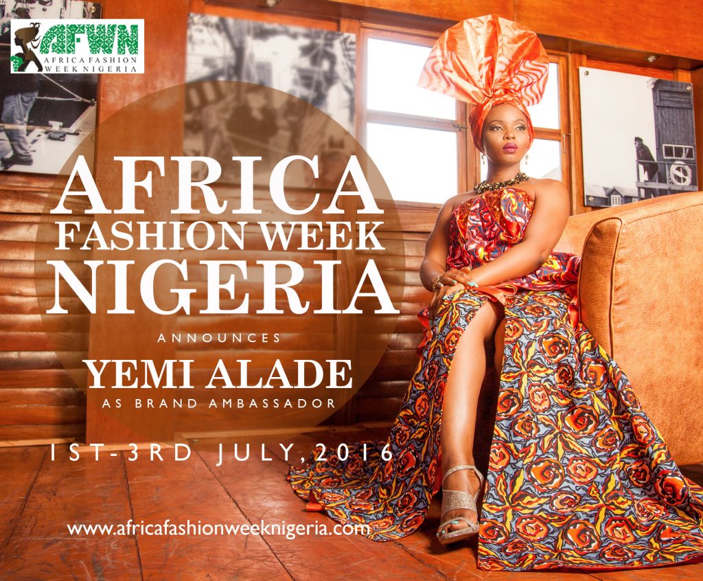 Fashion Week-Africa Fashion Week Nigeria Announces Yemi Alade as the 2016 Brand Ambassador