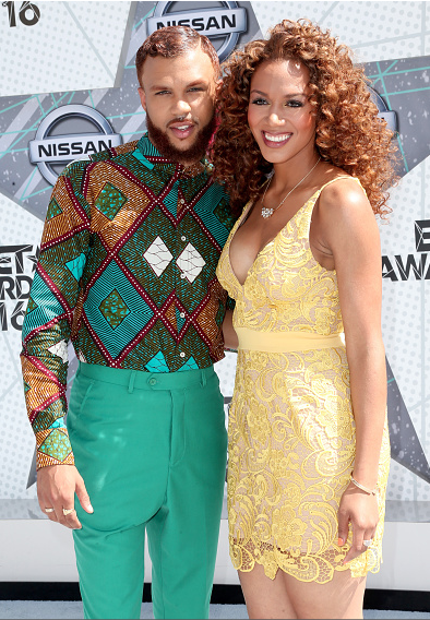 Jidenna and Rosalyn Gold-Onwude on the BET Awards 2016 Red Carpet 1