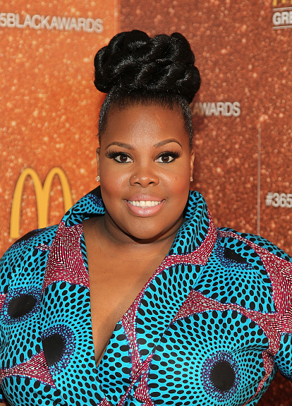 Award Show-Actress Amber Riley Attends 13th Annual McDonald's 365Black Awards in a Demestiks New York Gugu Dress 3