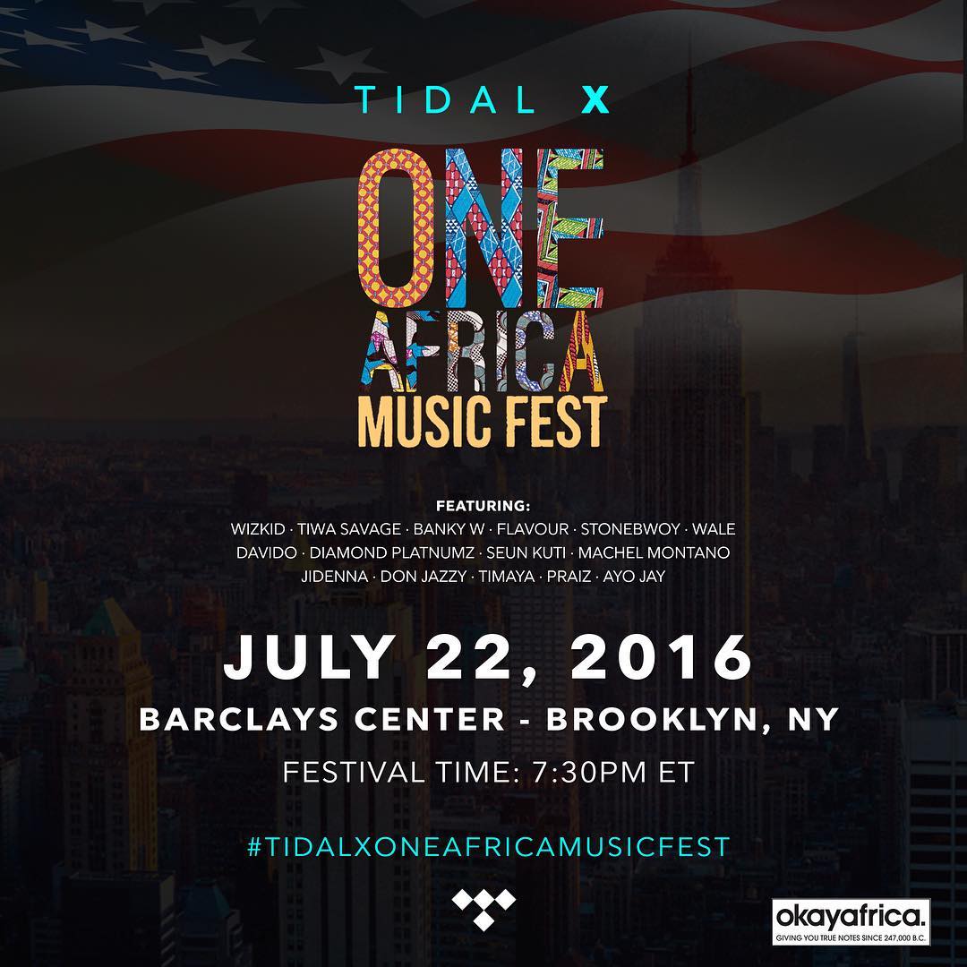 Festival-One Africa Music Fest 2016 (Live Stream by TIDAL & Okayafrica)