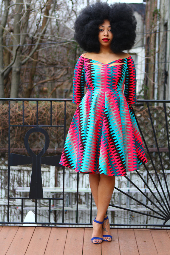 african tribal print dress