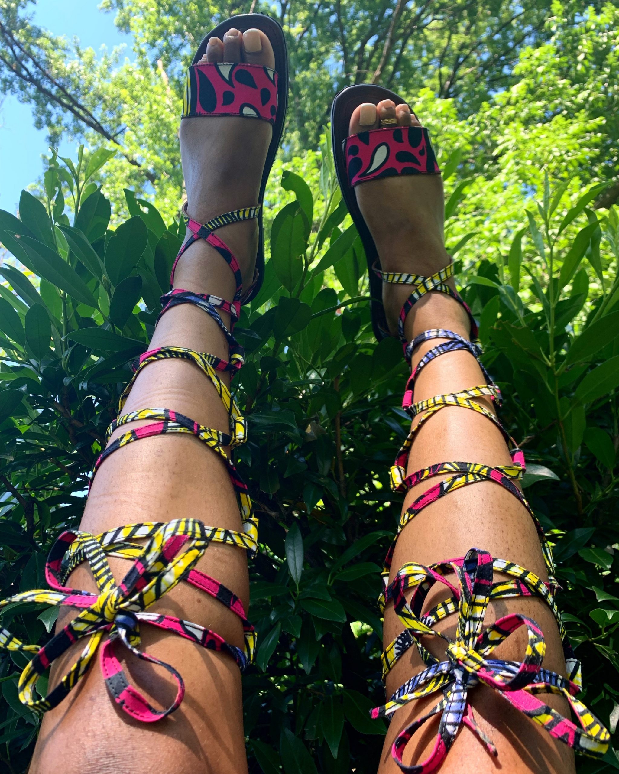 lace up thigh sandals