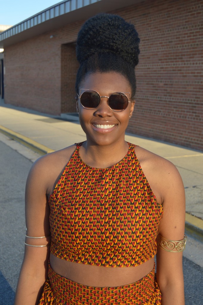 Nikki Billie Jean Red Ankara Print Crop Top &  Maxi Skirt 2