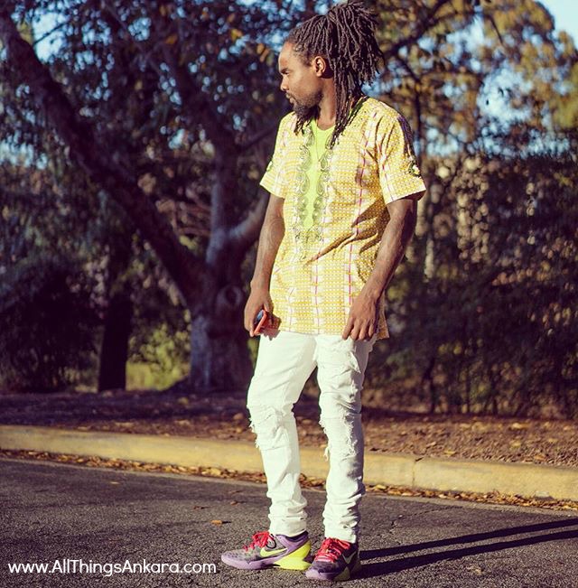 Wale's Instagram BabaAfrik Green Dashiki