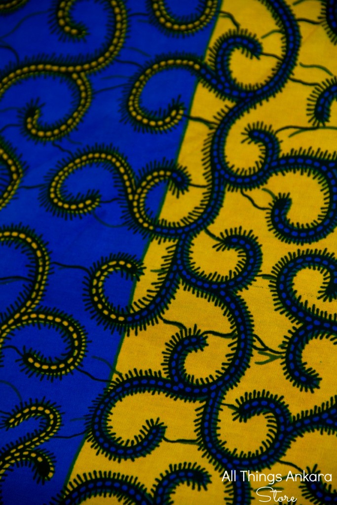 Blue & Yellow Real Block Wax Prints by Eti copy