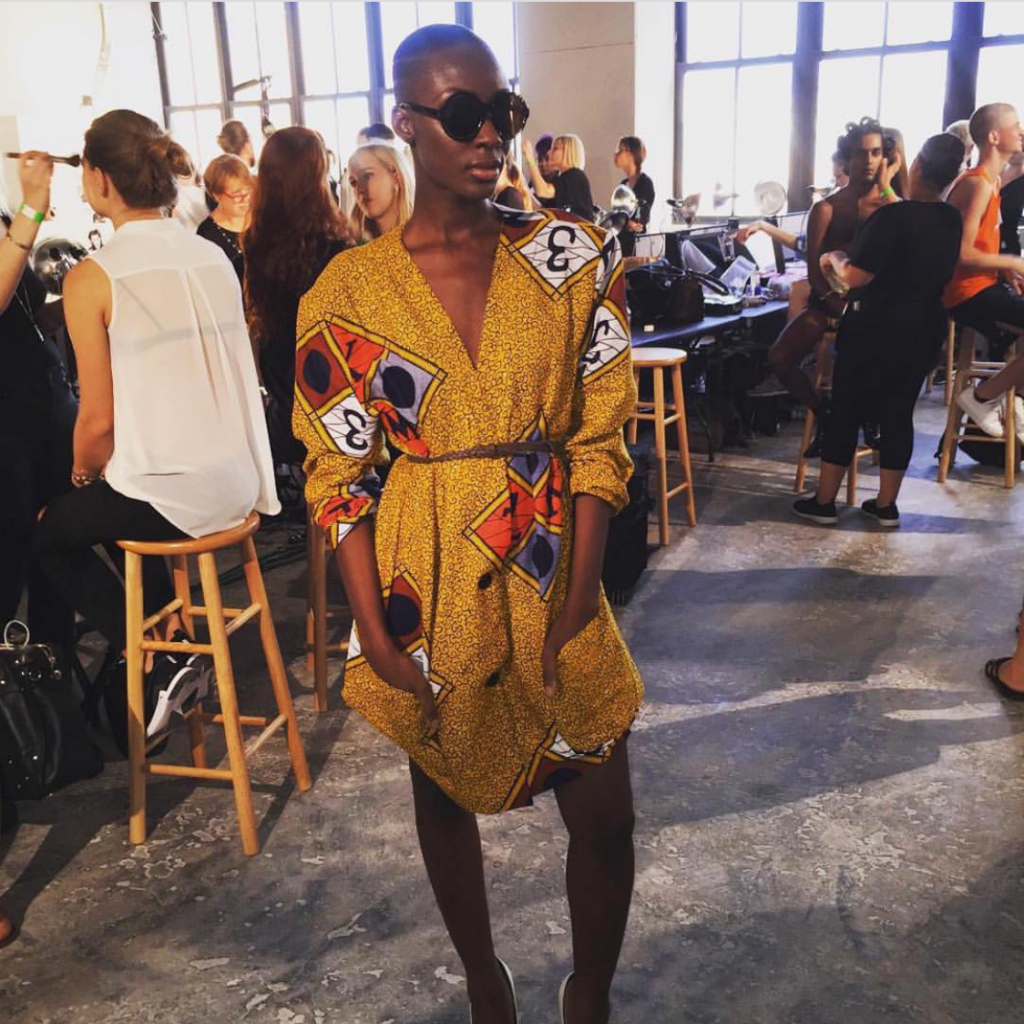 Ankara Street Style of The Day- Destiny 'Ohwawa' Owusu at New York Fashion Week 2015-MIDGETgiraffe