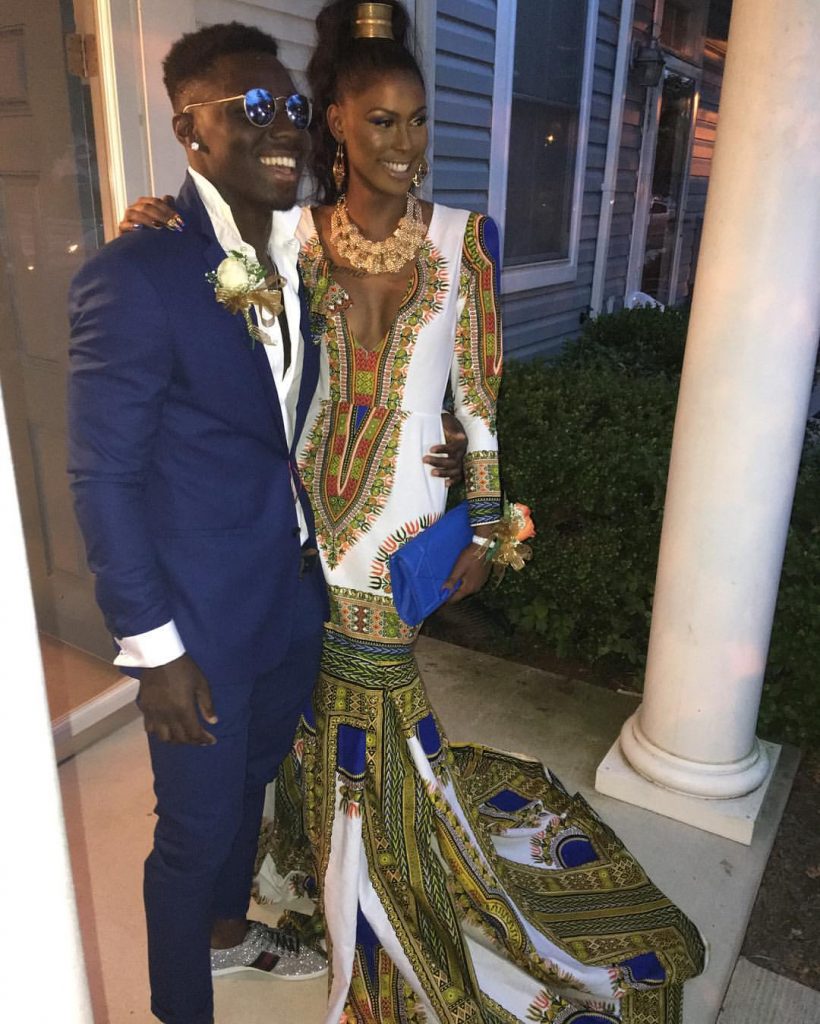 Ashley Boykin in DaJon J. Dashiki Gown 3