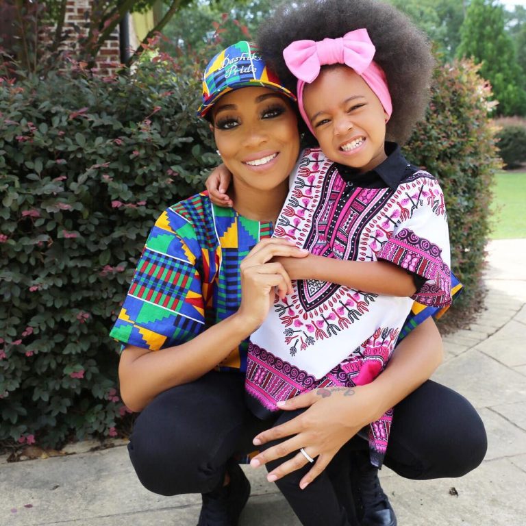 Ankara Photo of The Day: Monica Brown and Daughter Laiyah Shannon Brown ...