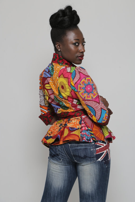 Ankara Product of the Day: Anna Teiko’s Frances Patchwork Jacket – All ...