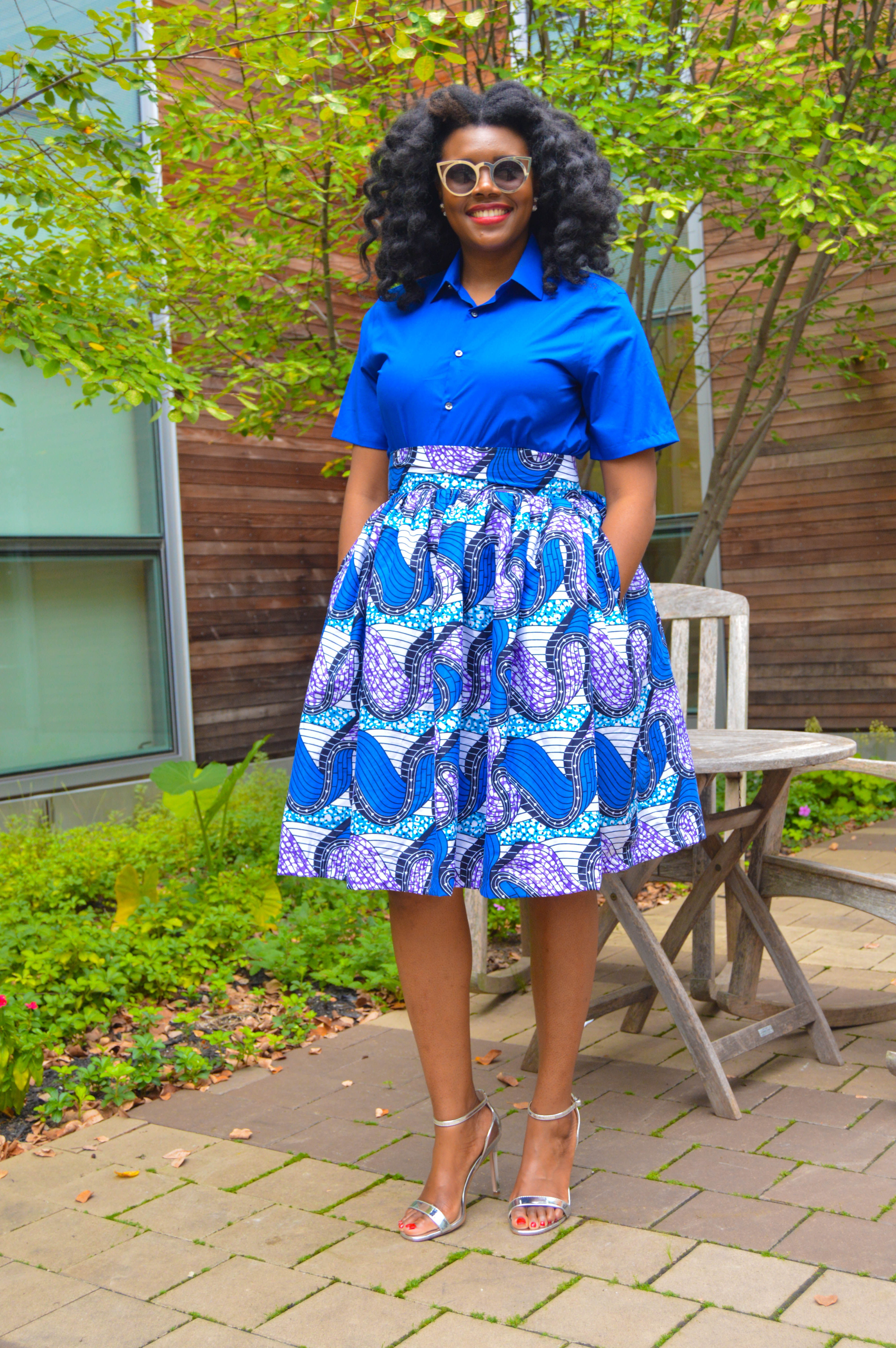 Nikki Billie Jean: At The 5th Annual Naturalista Hair Show 2017 + Wearing  the Ankara African Print High Waisted Midi Skirt by Jis Bèl – All Things  Ankara by Nikki The Jeanius