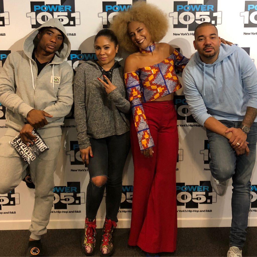 Interview Amanda Seales on Power 105.1 FM’s Breakfast Club in a JINAKI