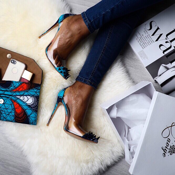 Ankara Product of the Day: Valentina African Print High Heels Shoes by ...