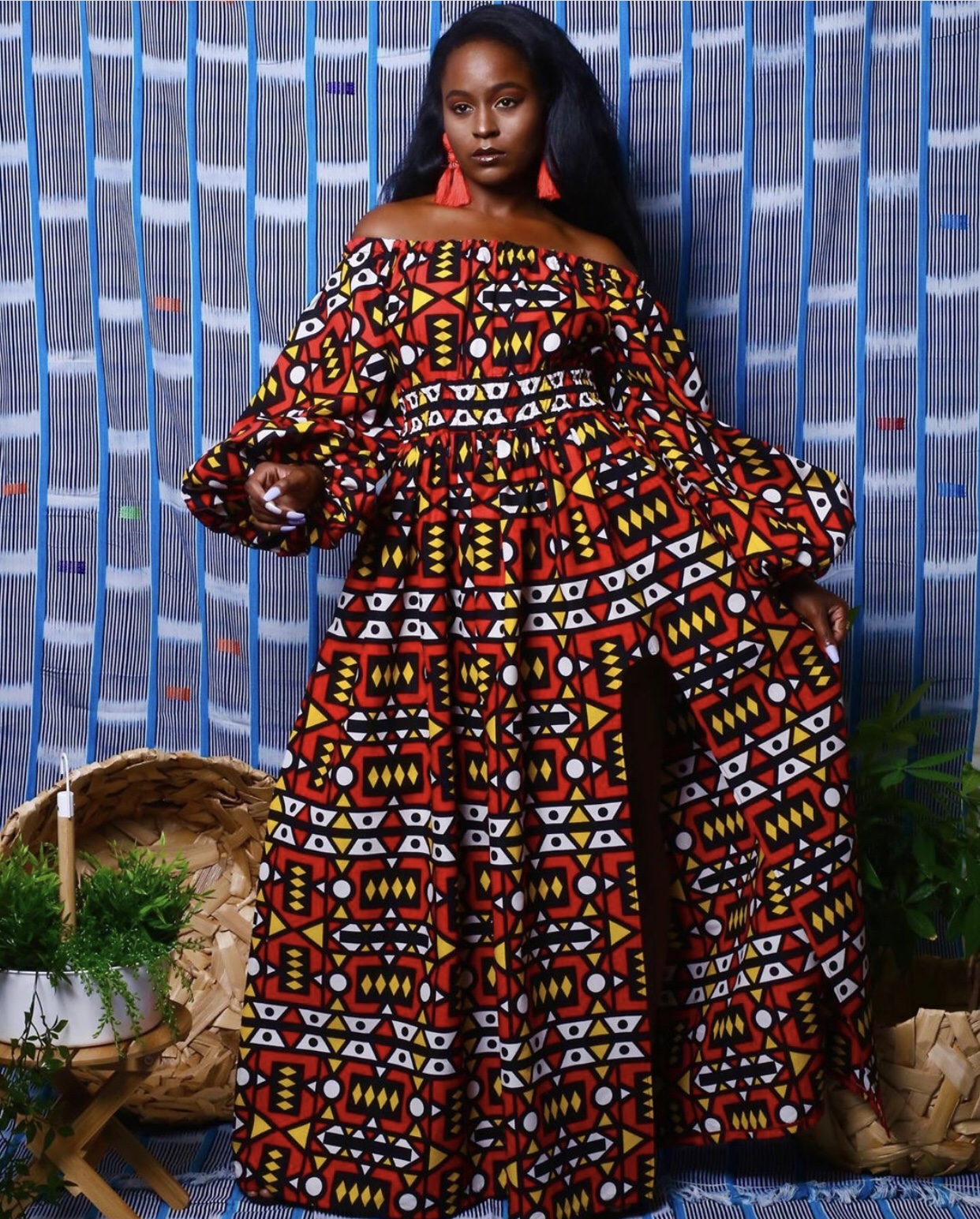 Ankara Photo of the Day: La-Anna in the African Print Kaia Maxi Dress ...